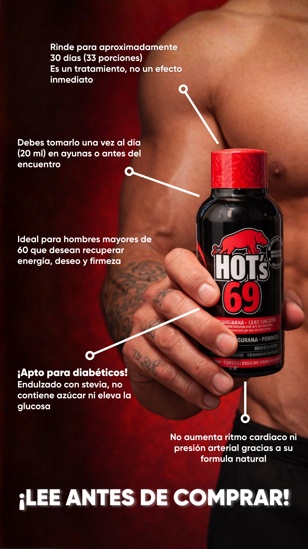 HOT’s 69 | Suplemento dietario líquido