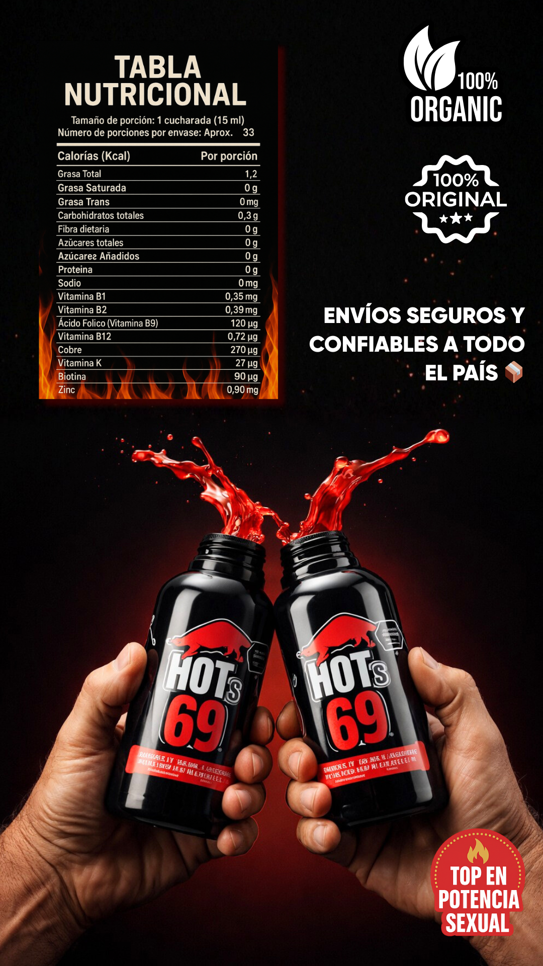 HOT’s 69 | Suplemento dietario líquido