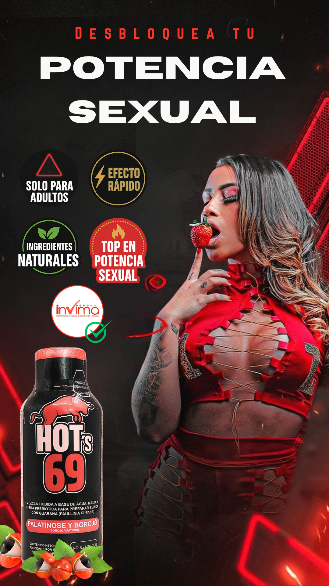 HOT’s 69 | Suplemento dietario líquido