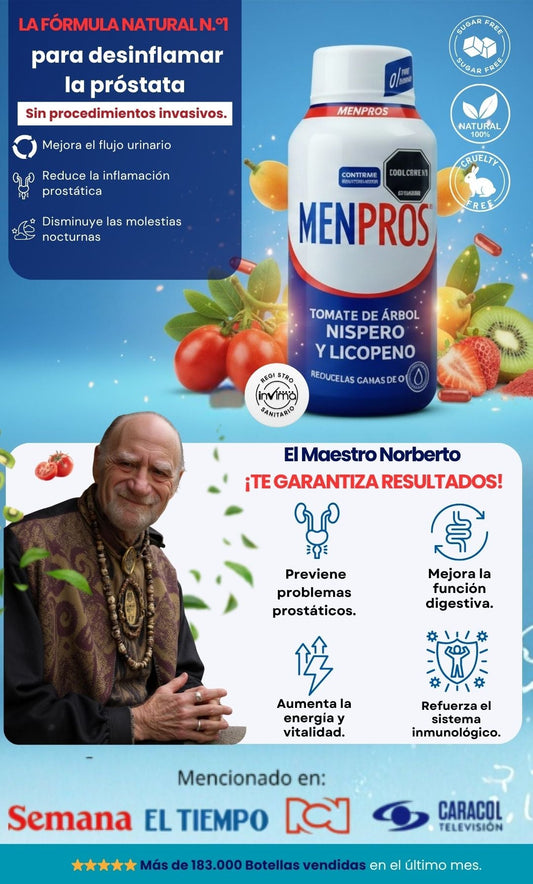 Fórmula Natural para Desinflamar la Próstata - MENPROS