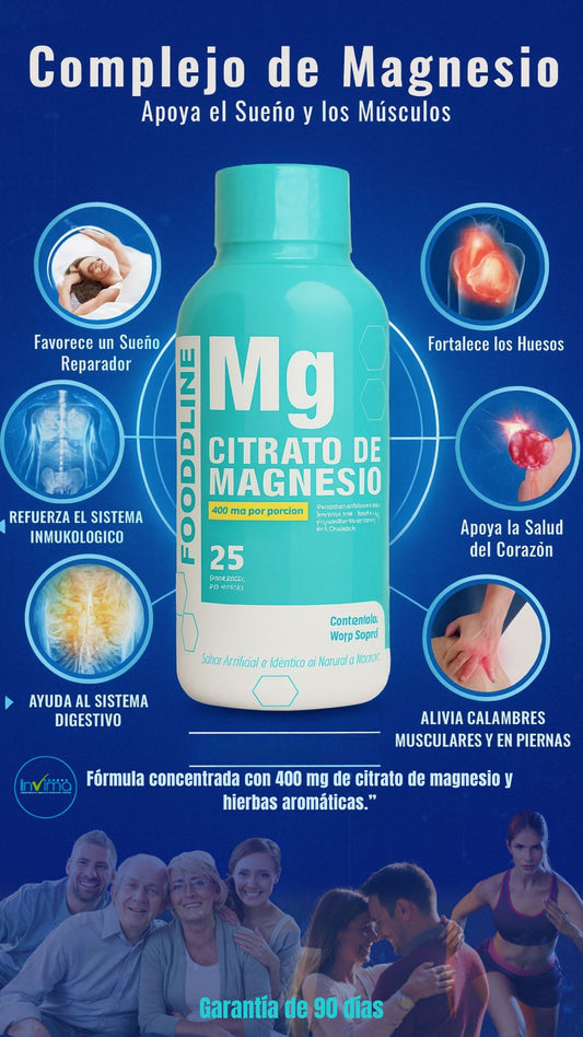 CITRATO DE MAGNESIO 500ml — rendimiento y recuperación total