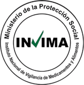 Sello del Instituto Nacional de Vigilancia de Medicamentos y Alimentos (INVIMA)